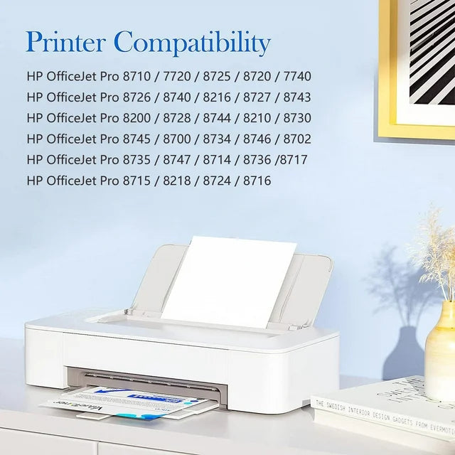 HP 952XL HP 952XL Ink HP 952XL Ink  8730 8740 8216 8725 8700 Printer (2 Black, 1 Cyan, 1 Magenta, 1 Yellow, 5 Packs)