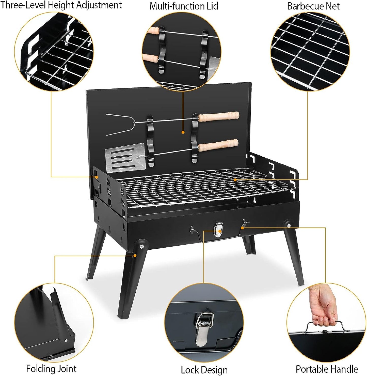 Portable Lightweight Barbecue Grill Tools