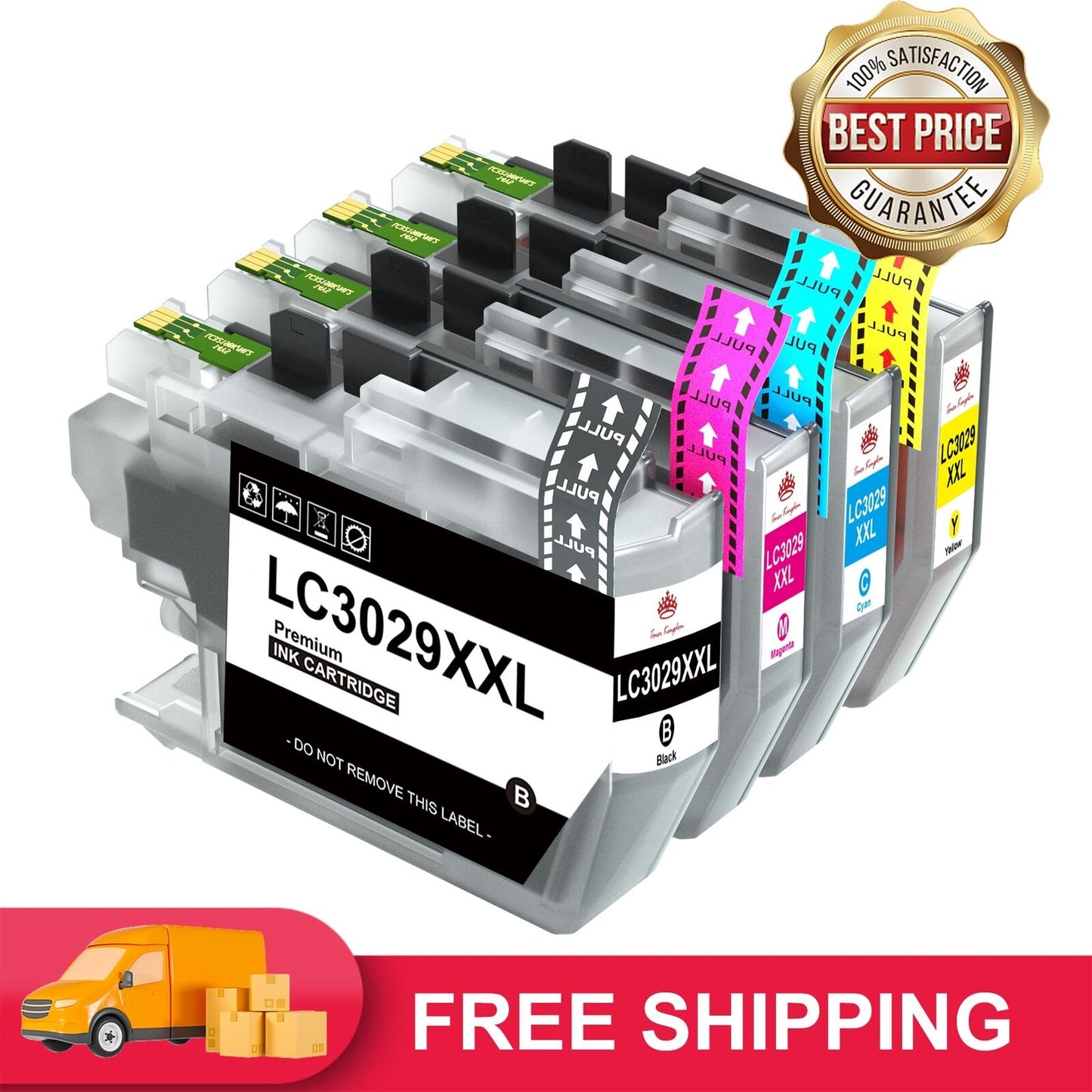 Tonerkingdom LC3029 Compatible InkJ6935DW MFC-J5830DW MFC-J5930DW J6535DWXL J5830DWXL,4Pack)