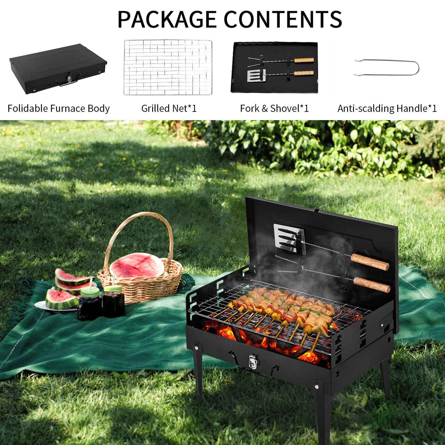 Portable Lightweight Barbecue Grill Tools