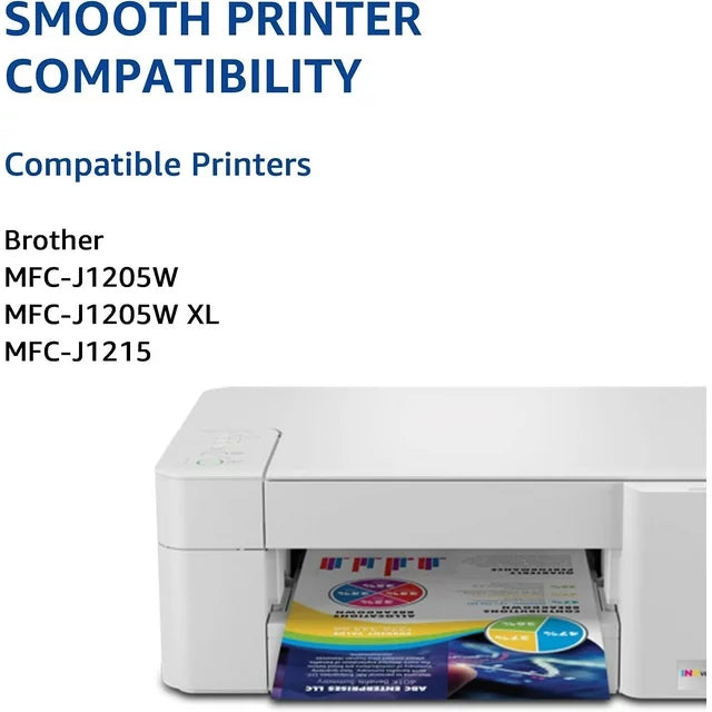 LC404 Ink Cartridge LC 404 Palmtree Brother MFC-J1205W MFC-J1215W MFC-J1205W Printer (High Yield, 4 Color Pack)