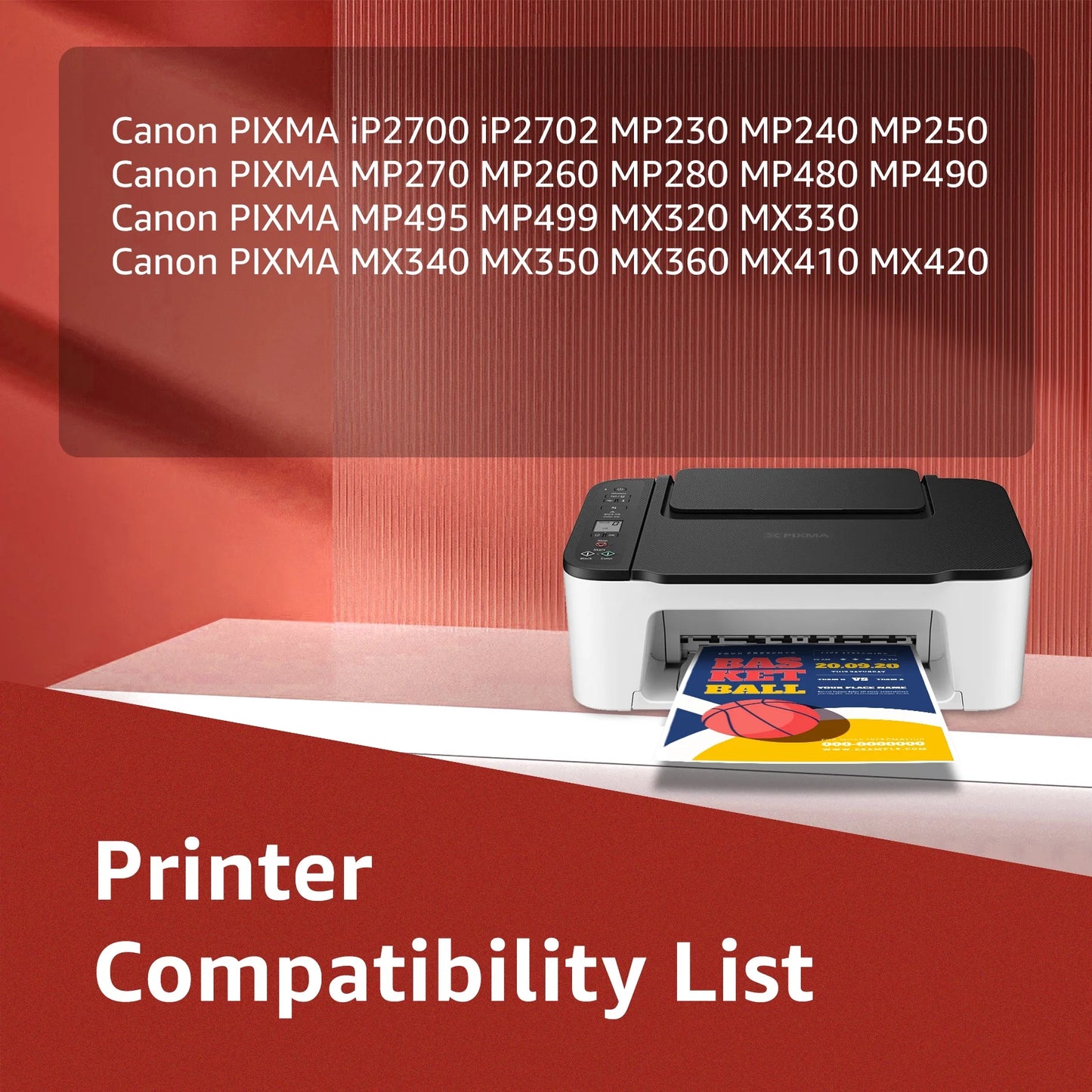 211XL PG-210XL Ink Cartridge Combo Compatible with Canon(2 Black & 2 Color)