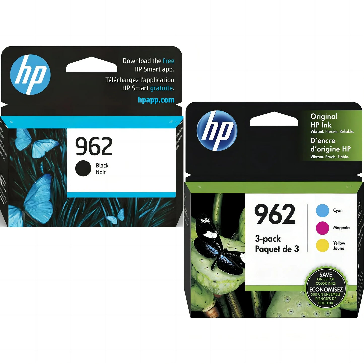 HP Original 962 Standard Black and Standard Cyan, Magenta, Yellow Color Combination