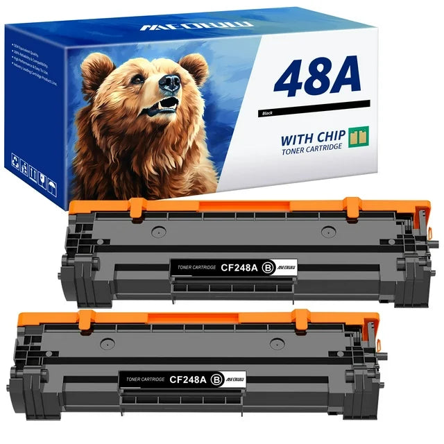 48A Toner Cartridge Compatible for HP 48A M28w M16w M31w M30w M15a M16a M28a M29a M15 M29 M28 Printer Ink (Black, 2-Pack)