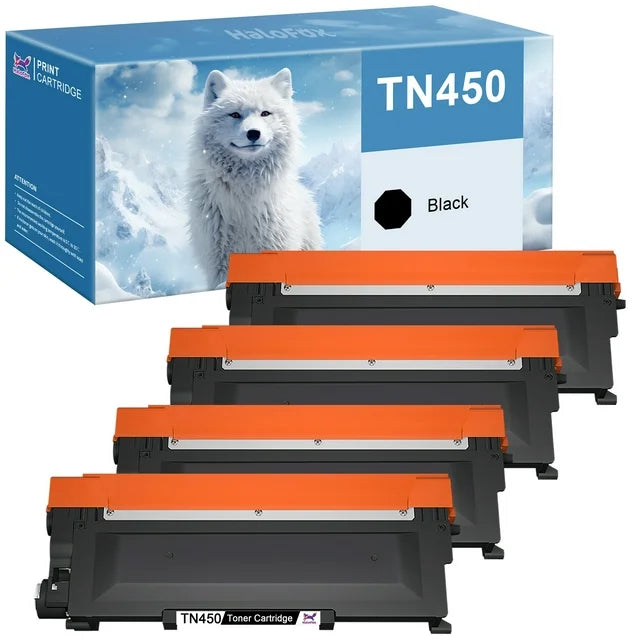 TN450 Toner Cartridges Replacement for  Brother Black High Yield HL-2240 2270dw HL-2280DW (Black, 4-Pack)