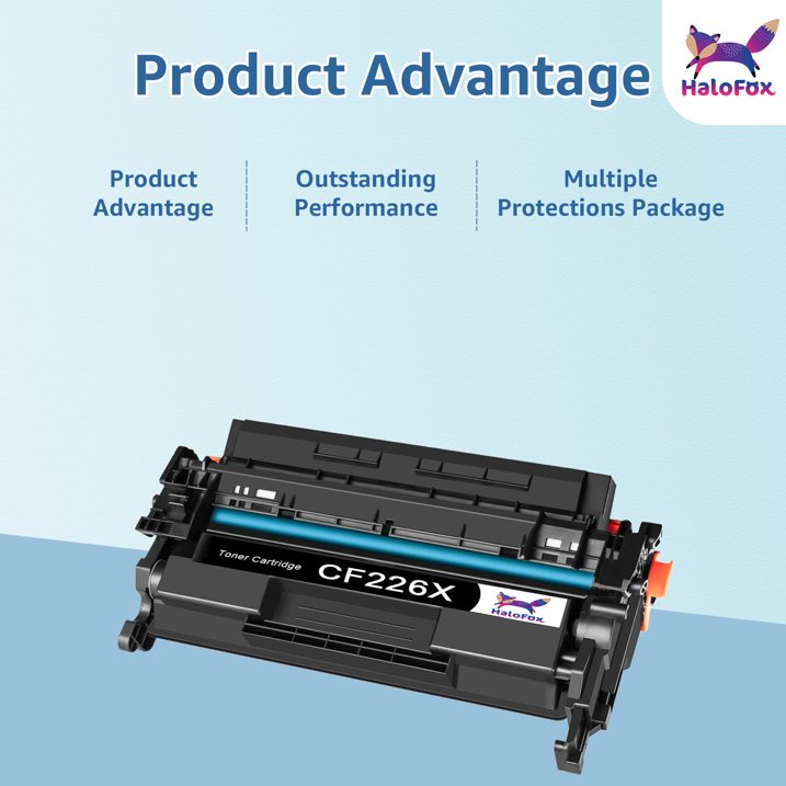 CF226X 26X Toner Cartridge Replacement for HP 26X CF226X 26A CF226A Black High Yield Toner Cartridge For HP Laserjet Pro M402dn M402n MFP M426fdw M426fdn M426dw M402 M426 Printer (Black, 1-Pack)