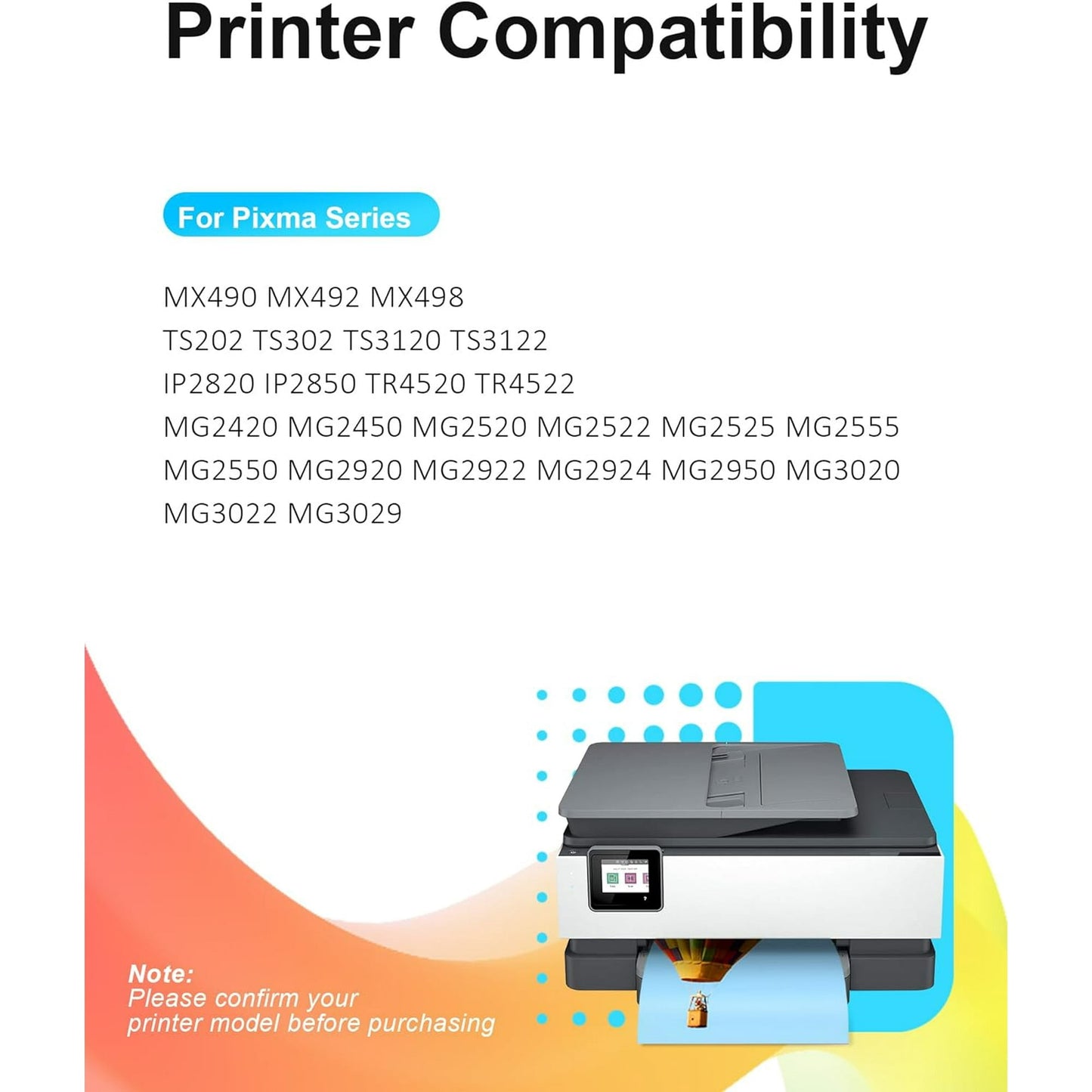 PG-243 CL-244 Tonerkingdom Compatible Canon PG-243 Black Ink Cartridge Compatible to iP2820 MX492, MG2420, MG2520, MG2920, MG2922, MG2924 MG3020, MG2525, TS3120, TS302, TS202 and TR4520