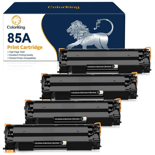 85A CE285A Black Toner Cartridges Replacement for HP CE285A HP 85A Toner Cartridge for HP Pro P1102w P1102 P1109W M1217nfw M1212 M1212nf M1217 Pro Printer (Black, 4 Packs)