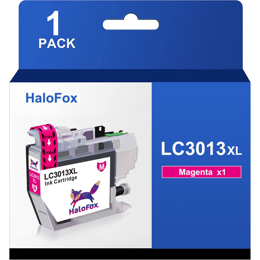 Halofox LC3013XL LC3011XL Color Ink Cartridge Replacement for Brother(1 Magenta)