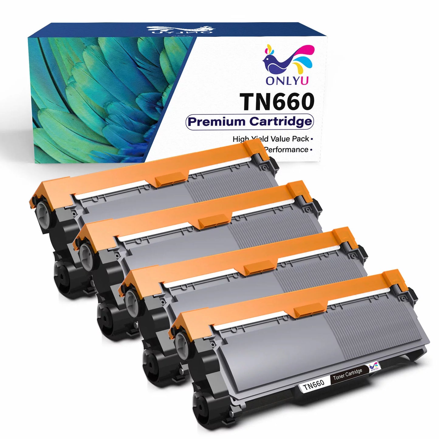 TN660 Toner Cartridge Replacement for Brother Printer (Black, 4 Pack)