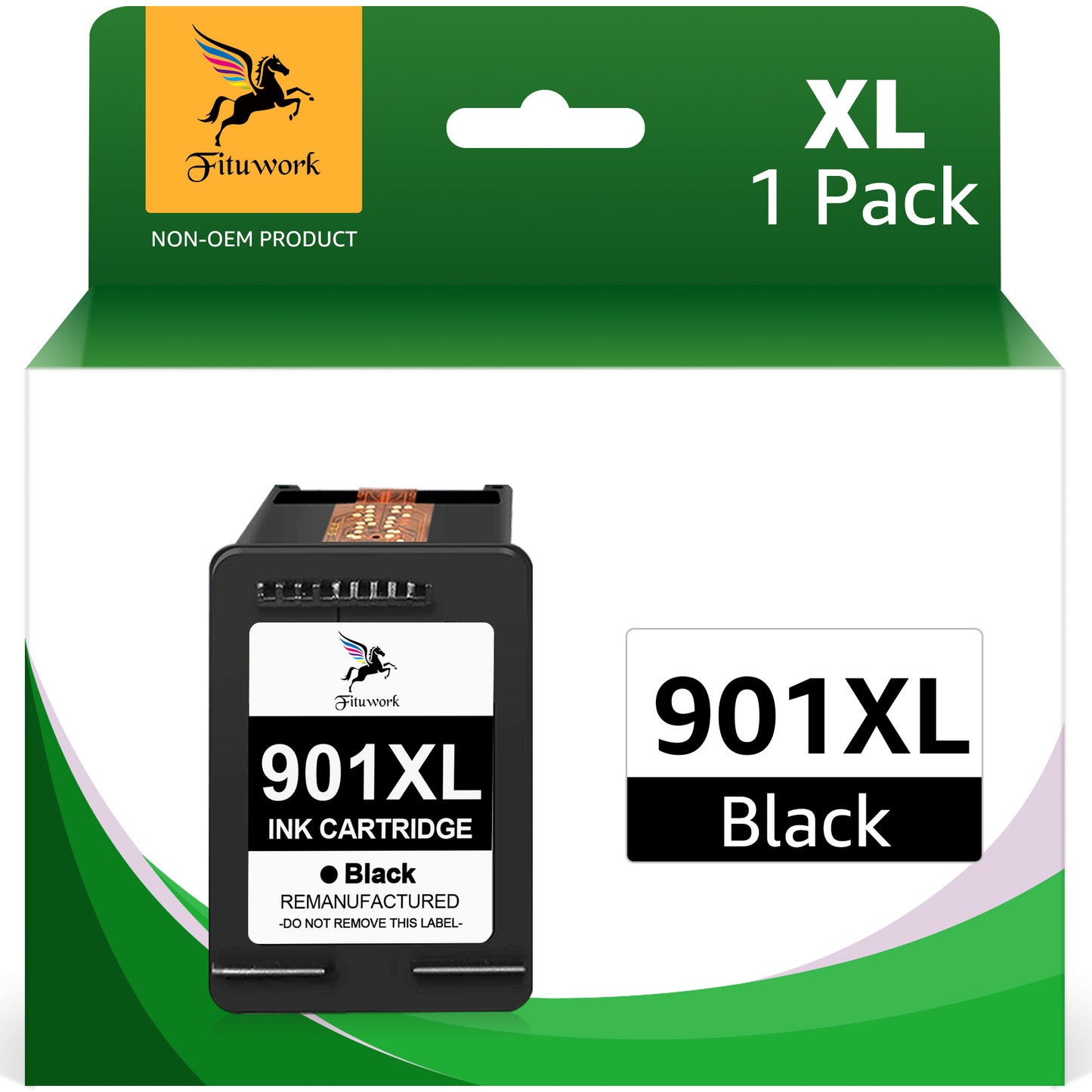 901XL Ink Cartridge 901XL 901 XL HP Ink Replacement For HP 901XL Black Ink Cartridge HP 901 XL Ink for HP Officejet 4500 J4500 J4524 J4540 J4550 J4580 J4624 J4640 J4660 J4680 J4680C Printer, 1 Black