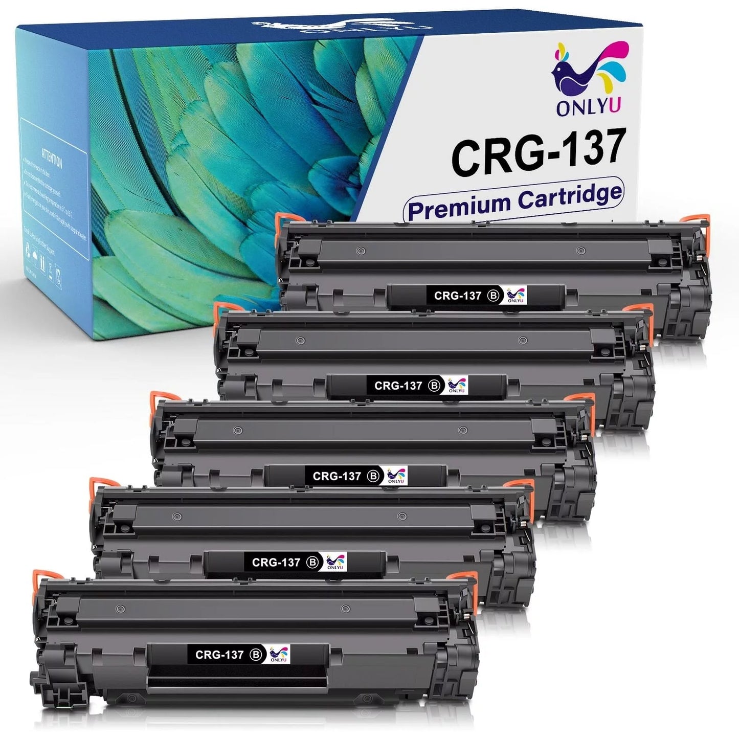 ONLYU Canon 137 CRG137 for Canon Series Printer (5Packs)