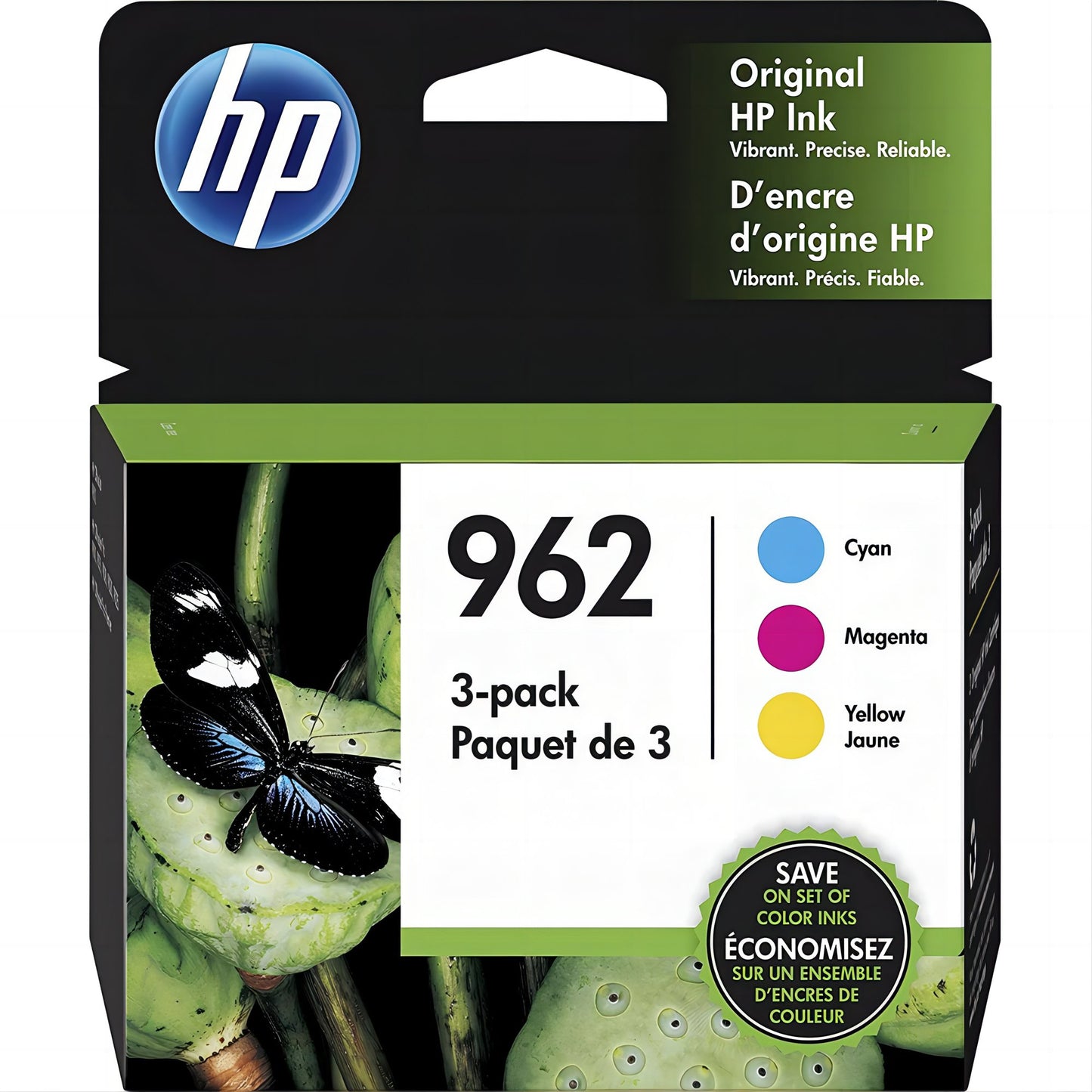 HP Original 962 Standard Black and Standard Cyan, Magenta, Yellow Color Combination