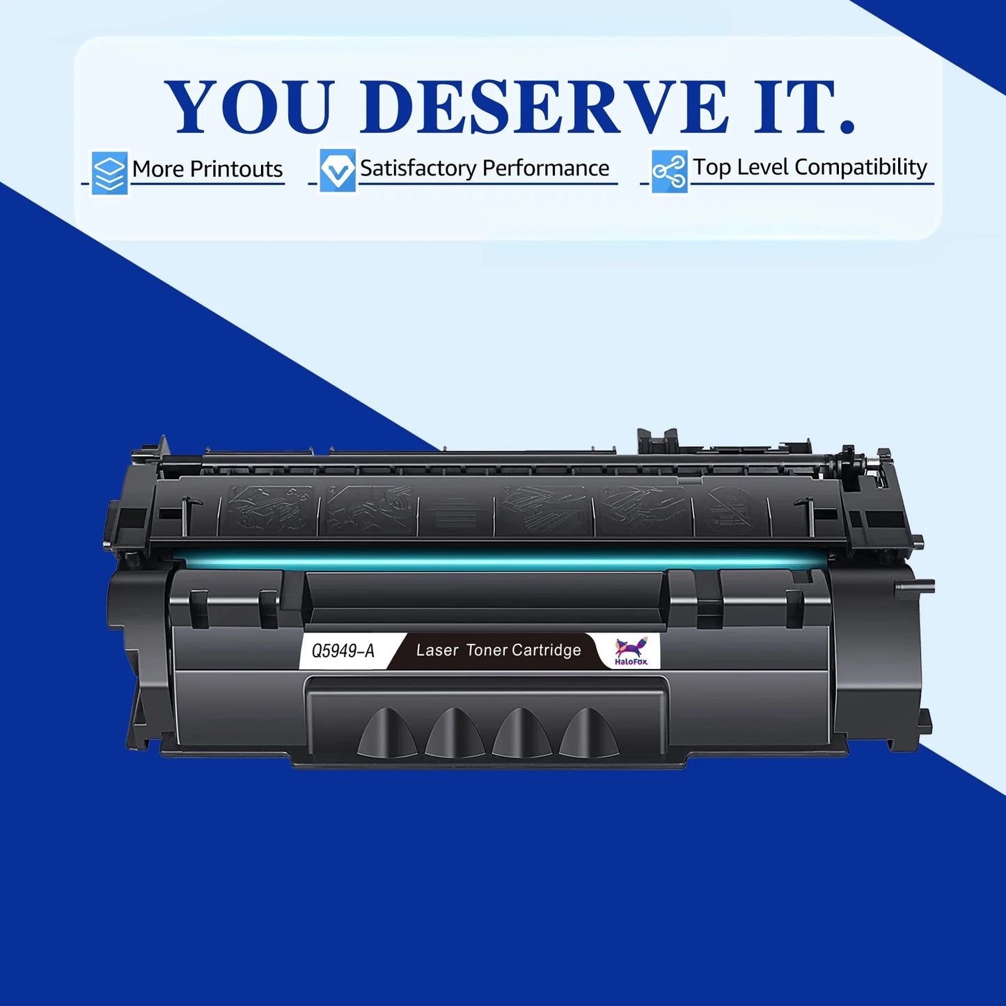 2 Black 49A | Q5949A Toner Cartridge Replacement for HP 1320