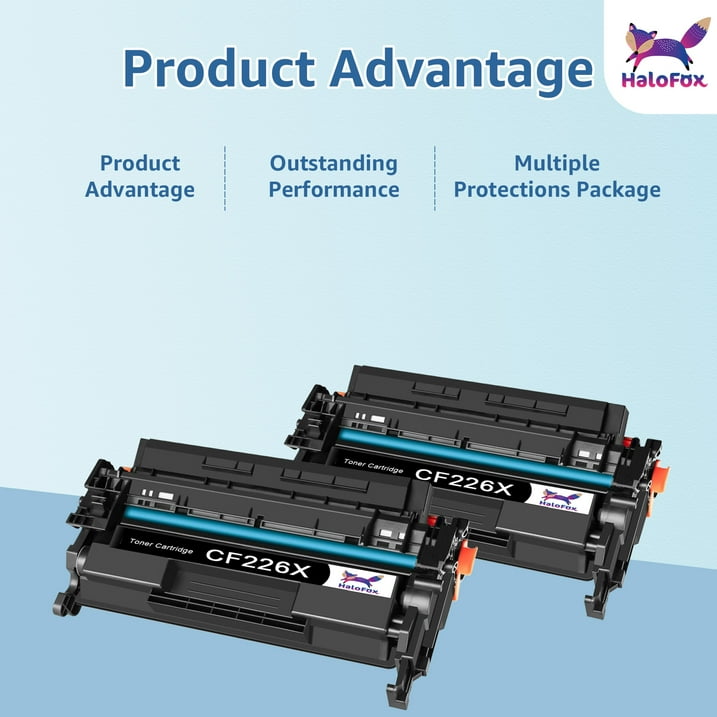 CF226X 26X Toner Cartridge Replacement for HP 26X CF226X Toner Compatible with HP Laserjet Pro M402n M402d M402dn M402dw HP Laserjet Pro MFP M426fdw M426fdn M426dw Printer (2-Pack, Black)