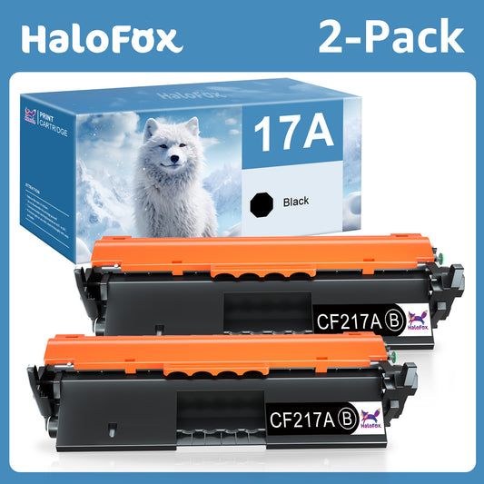 17A CF217A Black Toner Cartridge for HP LaserJet Pro M102w M130nw M130fw M130fn M102a M130a,2 Pack