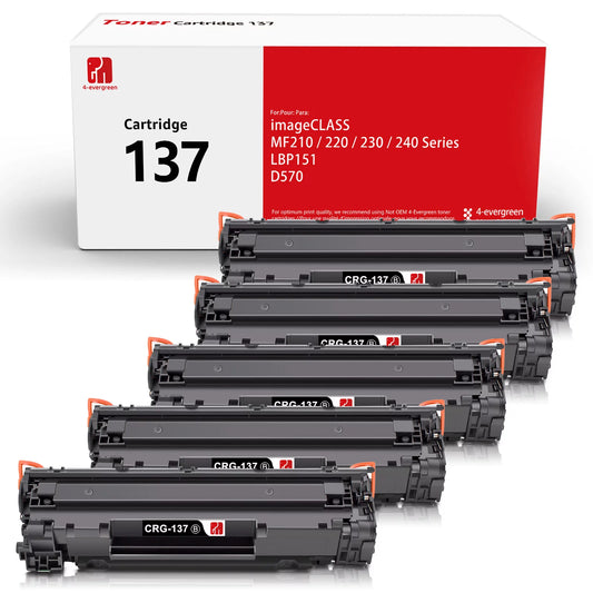 Canon 137 Toner Cartridge Canon 137 Black Toner Cartridge,5 Pack