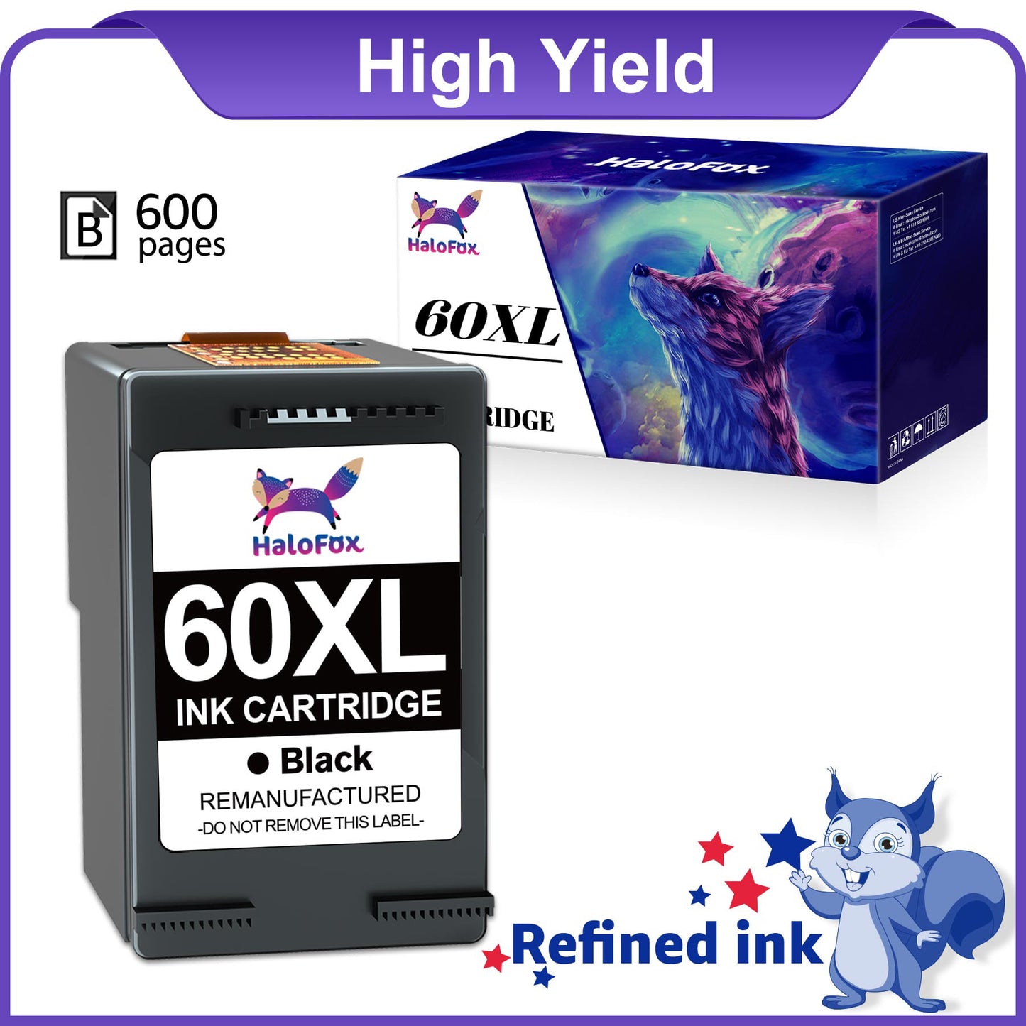 60XL 60 XL Black Ink Cartridge