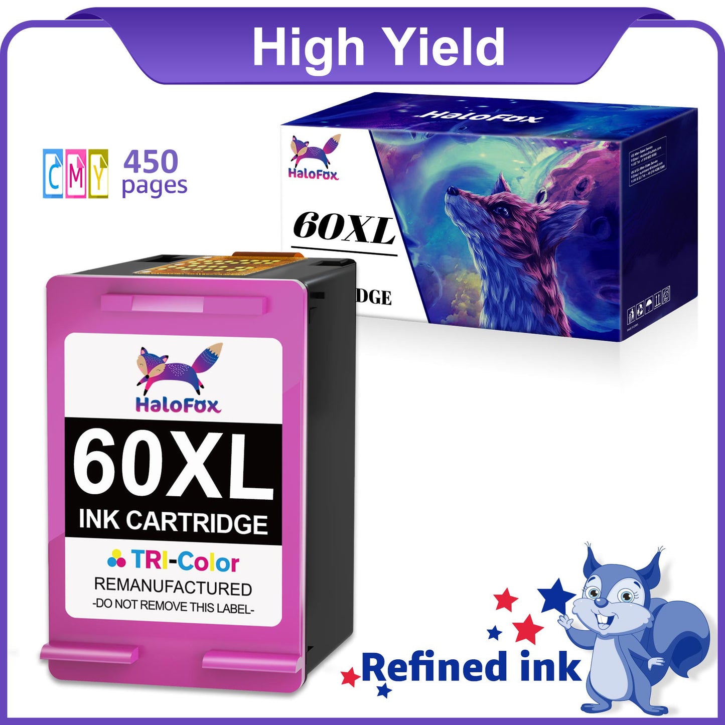 60XL 60 XL Color Ink Cartridge