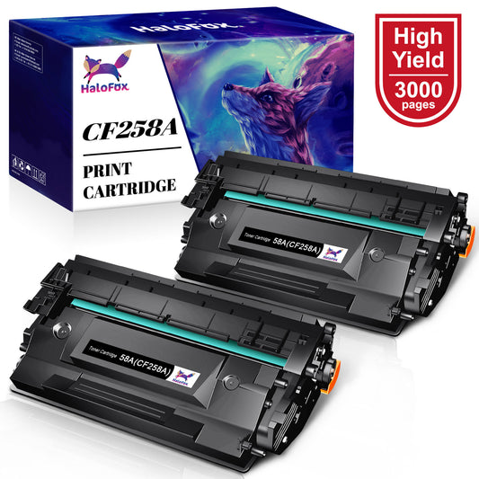 58A CF258A Toner Cartridge (Black, 2 Pack)