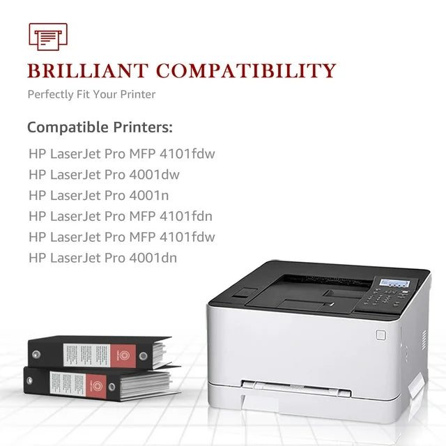 【With Chip Large Capacity】148X 148A Toner Cartridge Black High Yield 1 Pack Compatible Replacement for HP