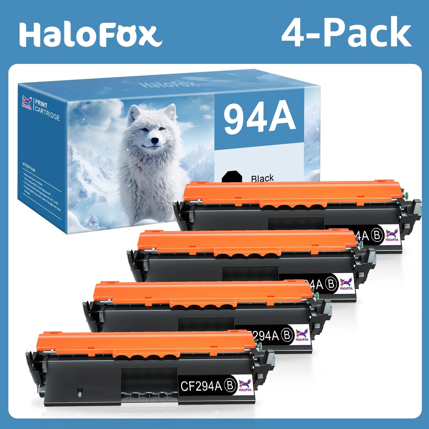 CF294A 94A Toner Cartridges Replacement for HP(Black, 4-Pack)