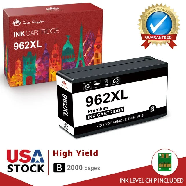 High Yield 962XL Black Replacement for HP, 1 Pack