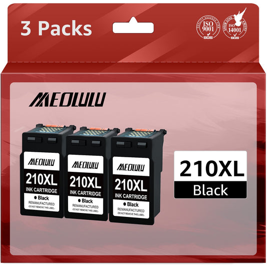 PG-210 XL Ink Cartridge Replacement for Canon ( 3 Pack)