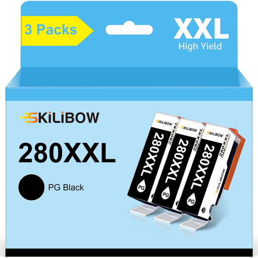 PGI-280XXL CLI-281XXL Compatible to Ink Cartridge Replacement for Canon 280 XXL 281 XXL TR8620a Compatible with TR8620a TR8620 TS702a TS9520 TS9521C TR8520 TS6220 TS6320 TS8220 (2 Large Black)