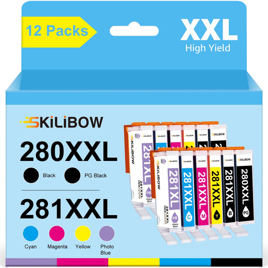 PGI-280XXL Ink Cartridge Replacement for Canon(12 Pack)