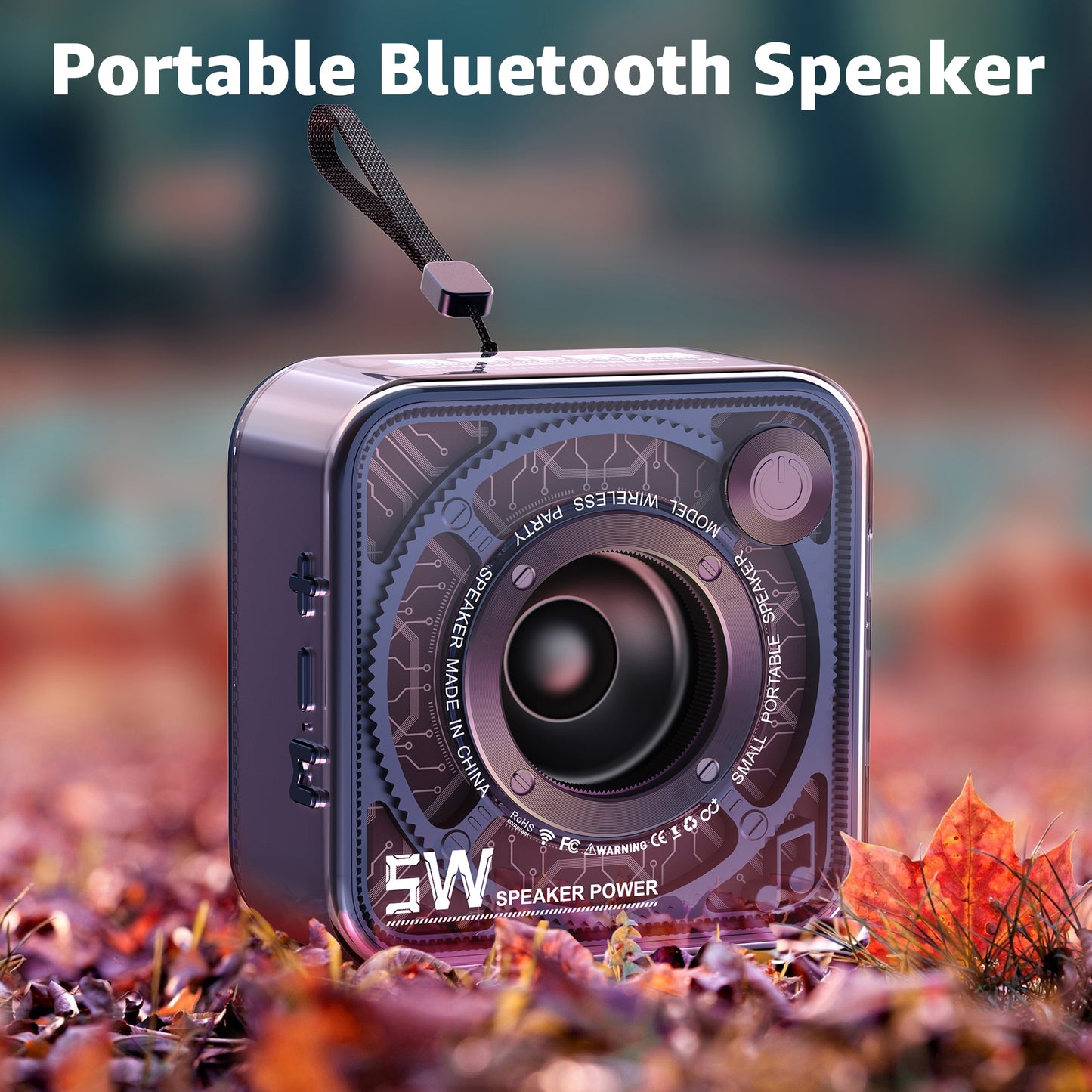 Portable Bluetooth Speaker Blue