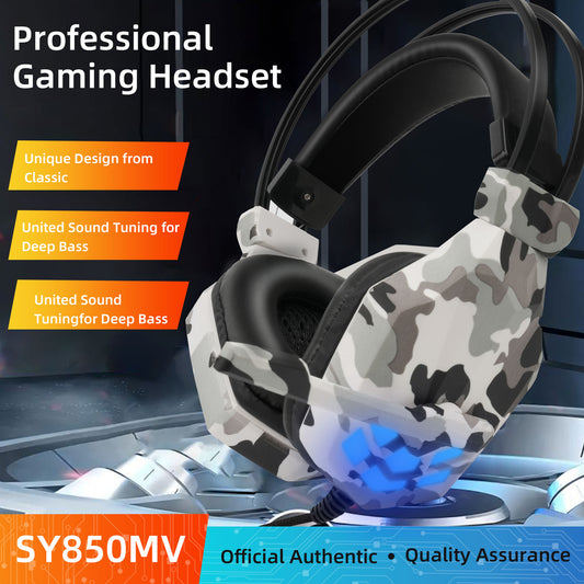 Stereo Gaming Headset for PS4 PC Xbox One PS5 Controller