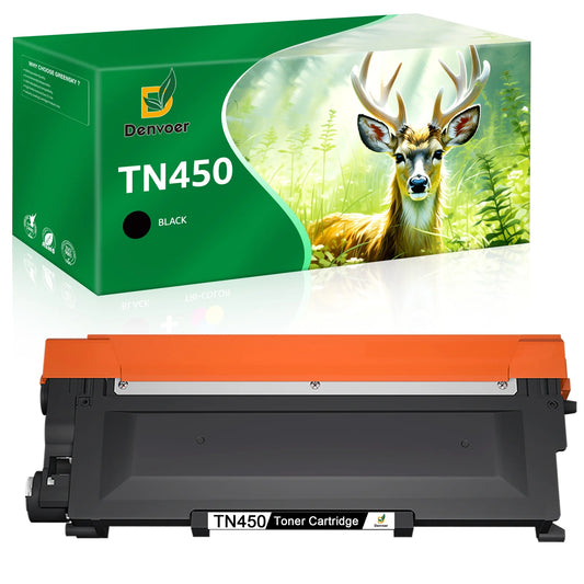 TN-450 TN450 Toner Cartridge Replacement for Brother(1 Black)