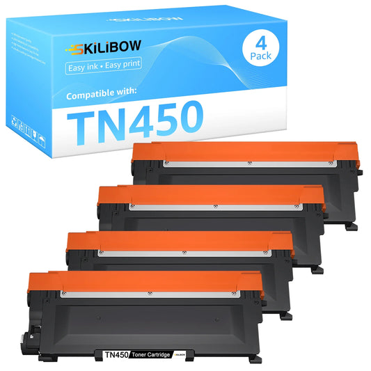 TN-450 Toner Cartridge Replacement for Brother(4 Black)