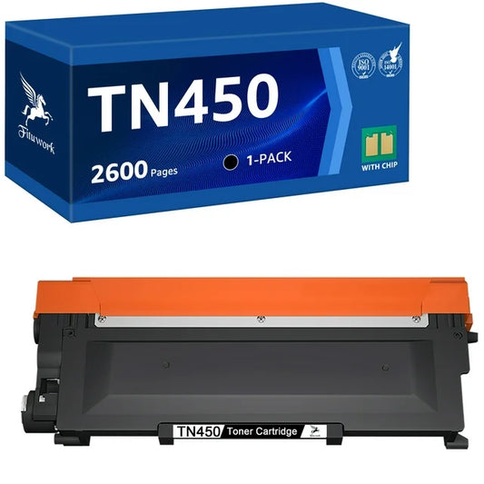 TN450 (1 Black) High Yield Compatible Toner Cartridge Replacement for Brother