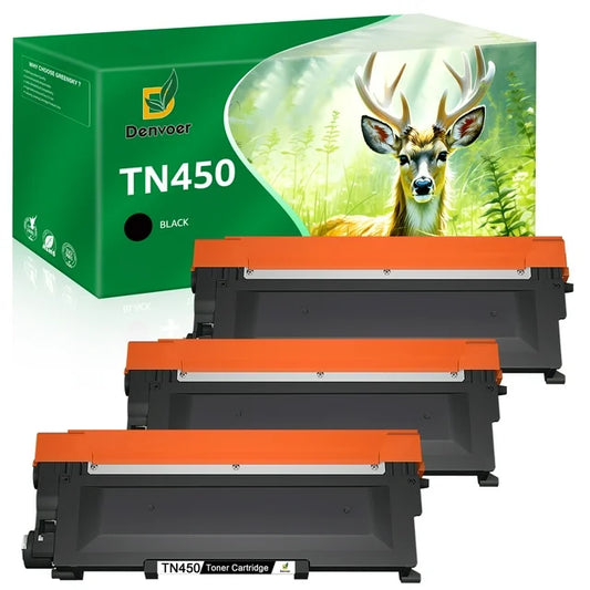 TN450 Toner Cartridge Replacement for Brother(3 Black)