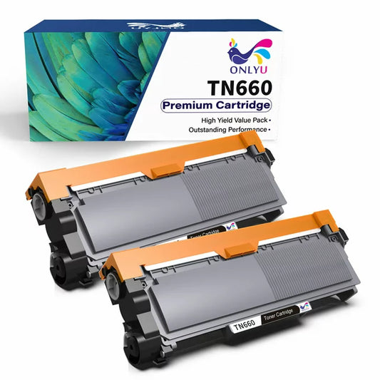 TN660 Toner Cartridge Replacement for Brother(2 Black)