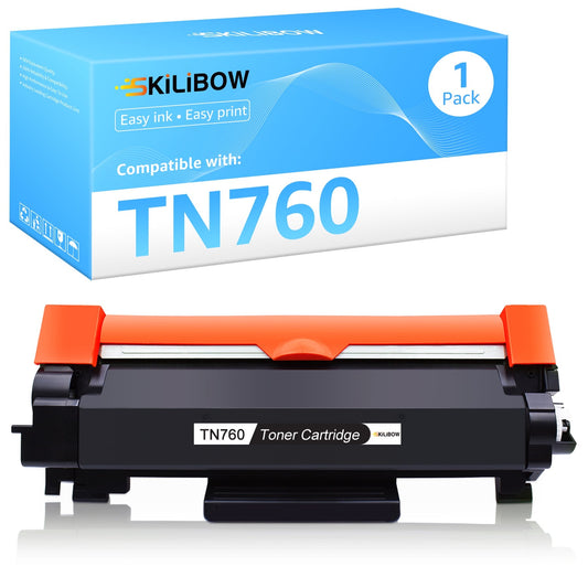 TN760 TN-730 Toner Cartridge Replacement for Brother( 1 Black Pack)