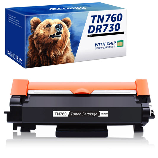 TN760 TN730 Compatible Toner for Brother(Black, 1-Pack)