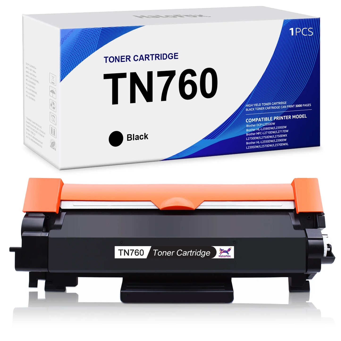 TN760 TN730 Toner Replacement for Brother TN 760 TN 730 Toner Cartridge for MFC-L2750DW DCP-L2550DW HL-L2395DW Black High Yield Printer for MFC-L2150DW HL-L2370DW Toner(Black,1 Pack)