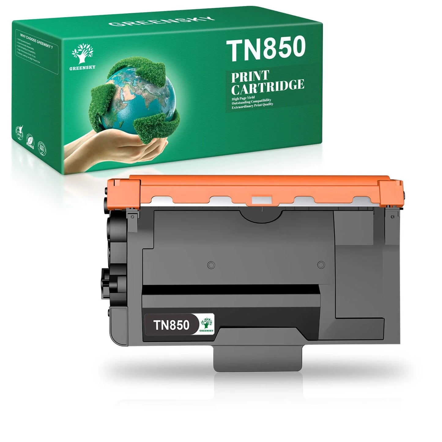 TN850 TN820 Toner Cartridge High Yield Compatible for Brother(Black, 1-Pack)