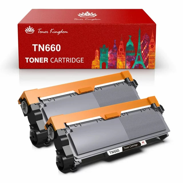 Toner Kingdom Compatible Toner Cartridge for Brother (2 Black)