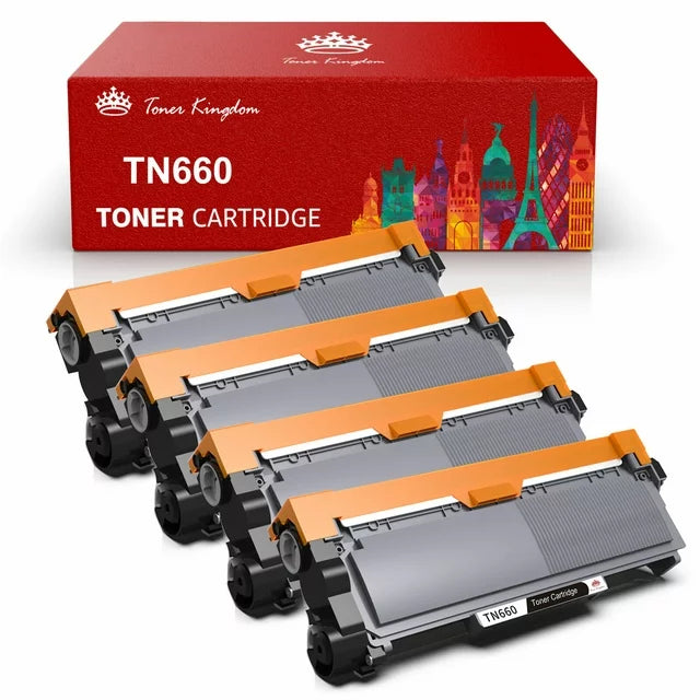 Toner Kingdom Compatible Toner Cartridge for Brother (4 Black)