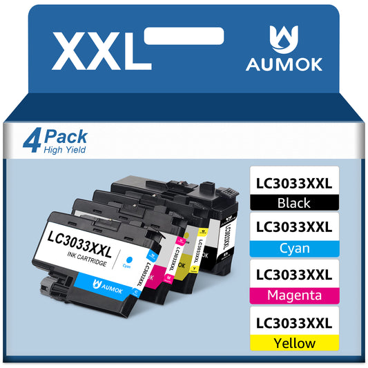 Brother 3033 LC3033 XXL LC3033XXL Ink Cartridge LC3035 Ink Cartridge Replacement for Brother Ink for Brother MFC-J995DW MFC-J805DW MFC-J815DW Printer (1 Black, 1 Cyan, 1 Magenta, 1 Yellow)