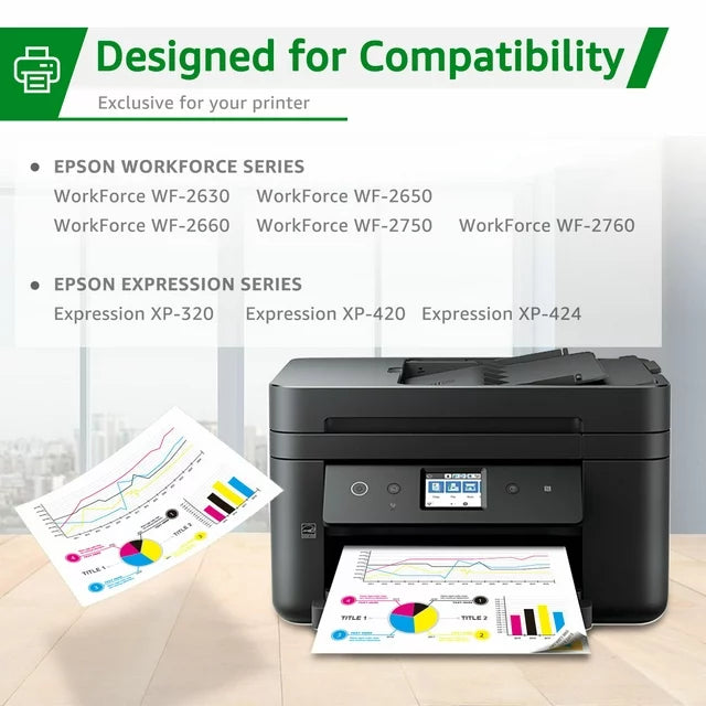 220XL Ink Cartridges Replacement for Epson（3 Black ）