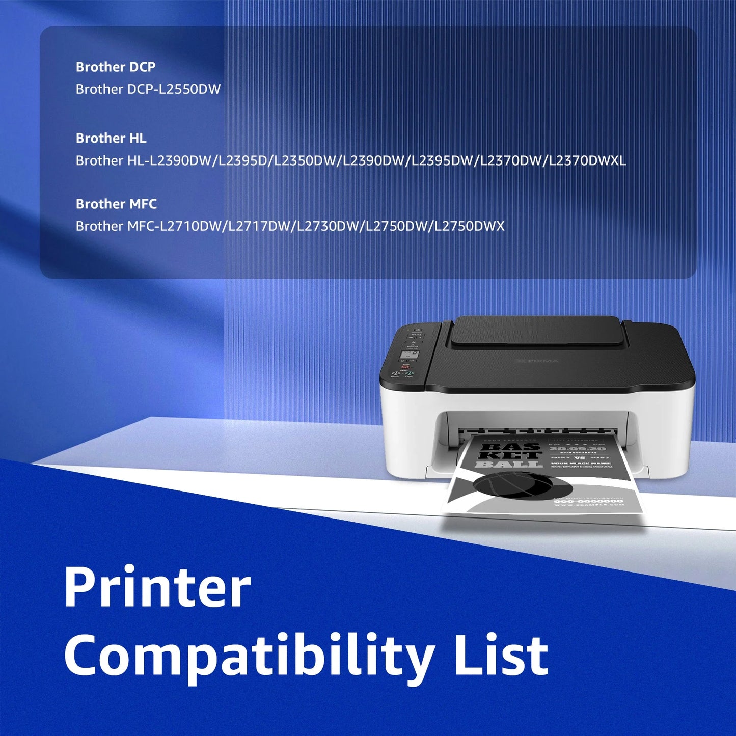 TN760 TN730 Compatible Toner for Brother(Black, 1-Pack)