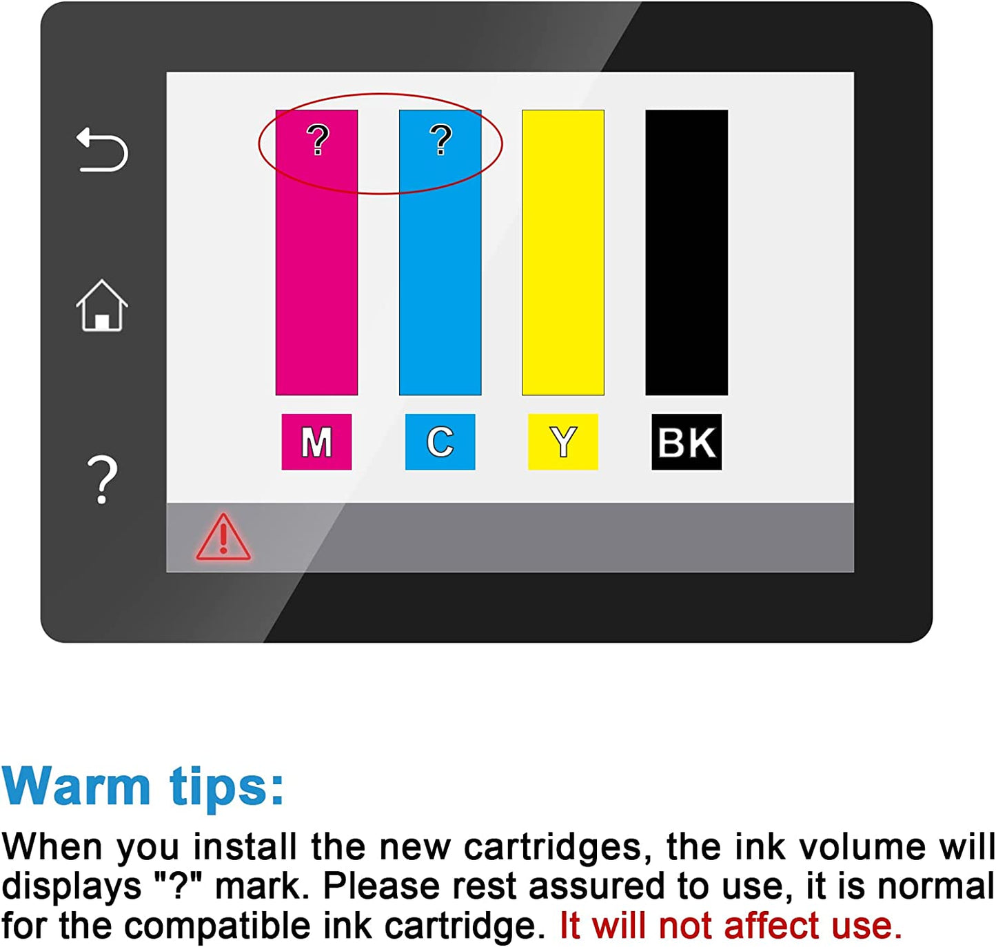 LC201 LC203 Ink Cartridge Replacement for Brother(2 Black, 1 Cyan, 1 Magenta, 1 Yellow)