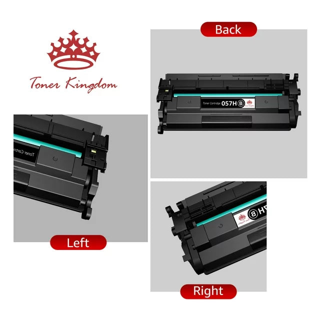 Toner Kingdom 3-Pack Compatible Toner Cartridge for Canon 057H (Black)