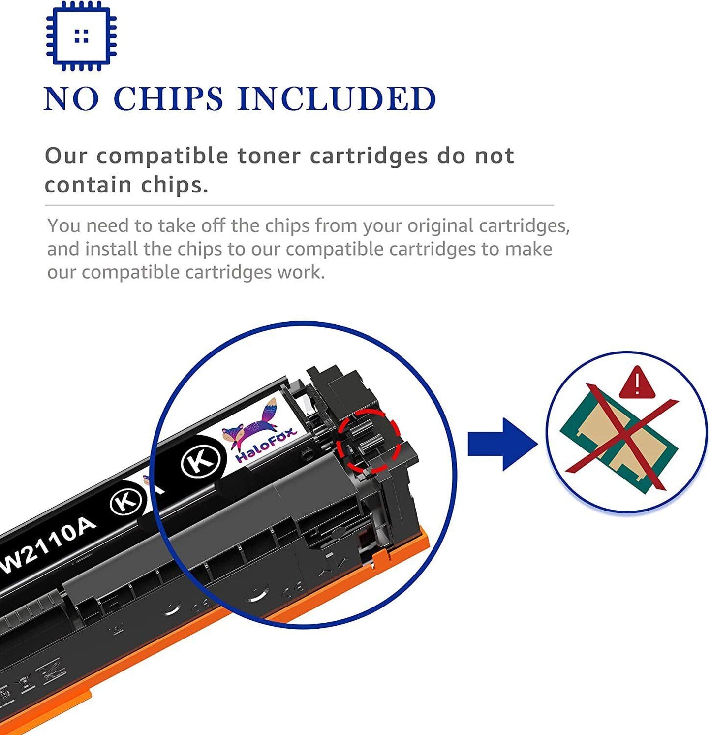 206A Toner Cartridge No Chip (1 Pack)