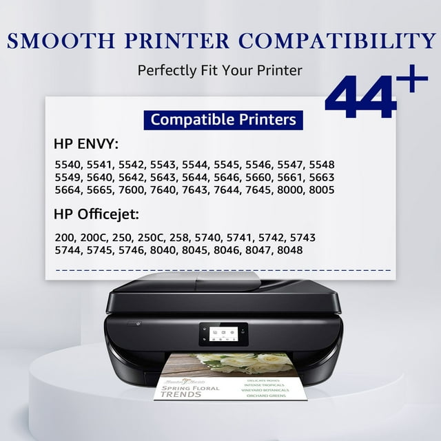 Mooho Printer Ink 62 XL Replacement for HP Printer,2 Pack